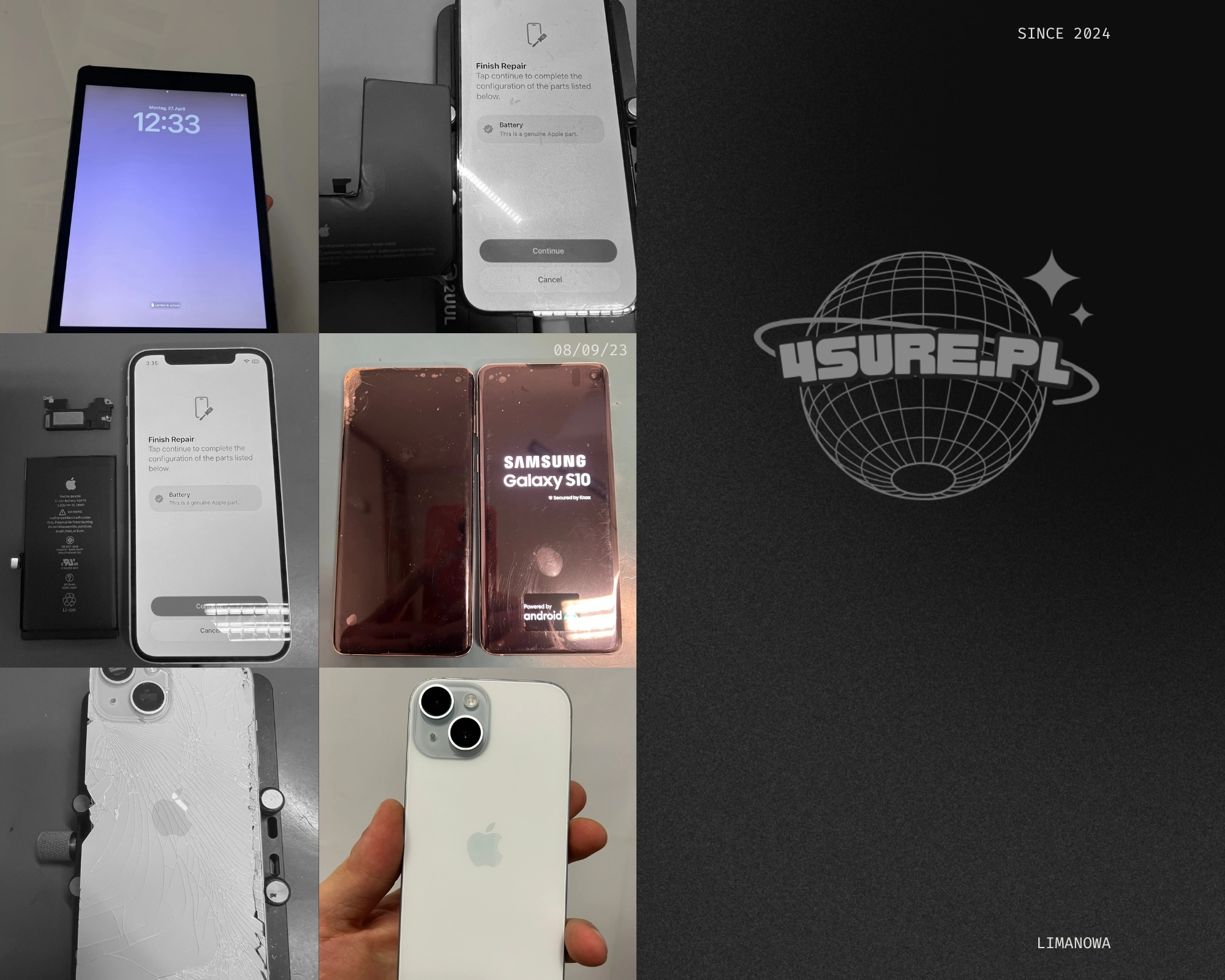 Serwis 4sure.pl – naprawa smartfonów iPhone i Samsung, laptopów, komputerów oraz kontrolerów PlayStation i Xbox w Limanowej
